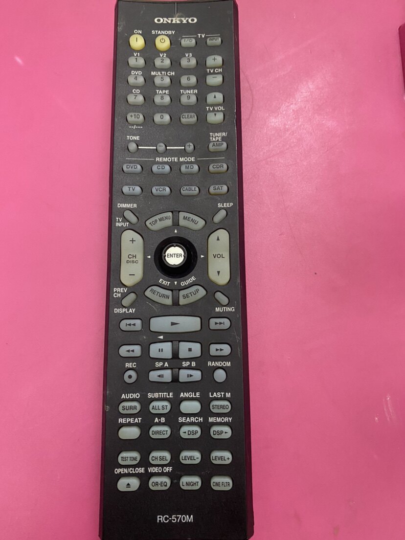 适合二手安桥 AV功放音响机遥控器：RC-570M（没有电池后盖）