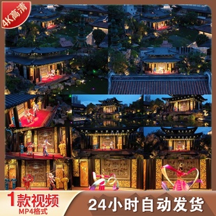 高清粤剧戏曲传统文化广州粤剧院花旦唱戏脸谱长袖戏台视频素材