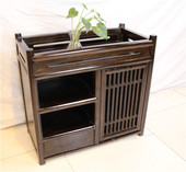 现代中式 茶水柜定制餐边柜茶室家具储物柜纯实木碗柜收纳柜橱柜