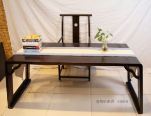 定制中式实木书桌椅现代禅意写字台办公桌家用电脑桌书房家具郑州