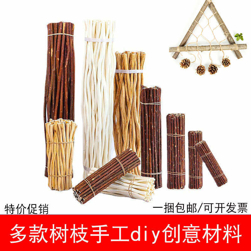 干树枝装饰创意手工diy材料