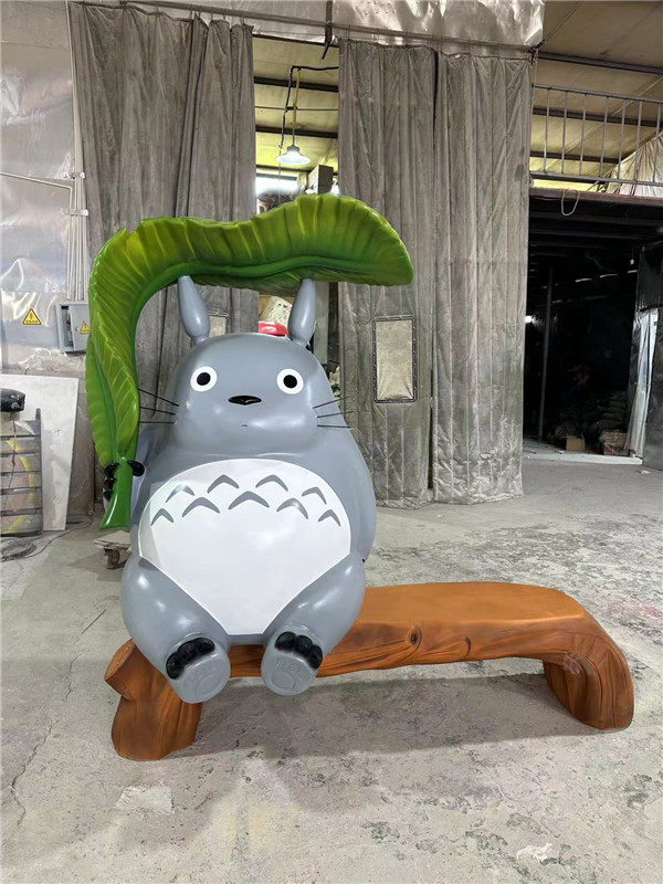 大型玻璃钢龙猫雕塑宫崎骏日本日漫动漫卡通人物模型公仔摆件装饰