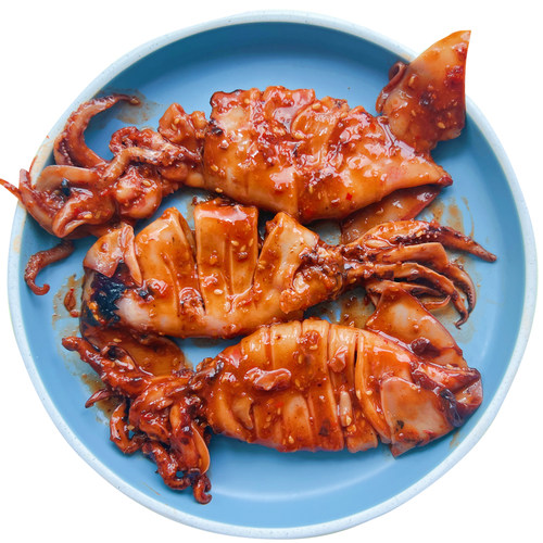 香辣大鱿鱼500g即食海鲜零食