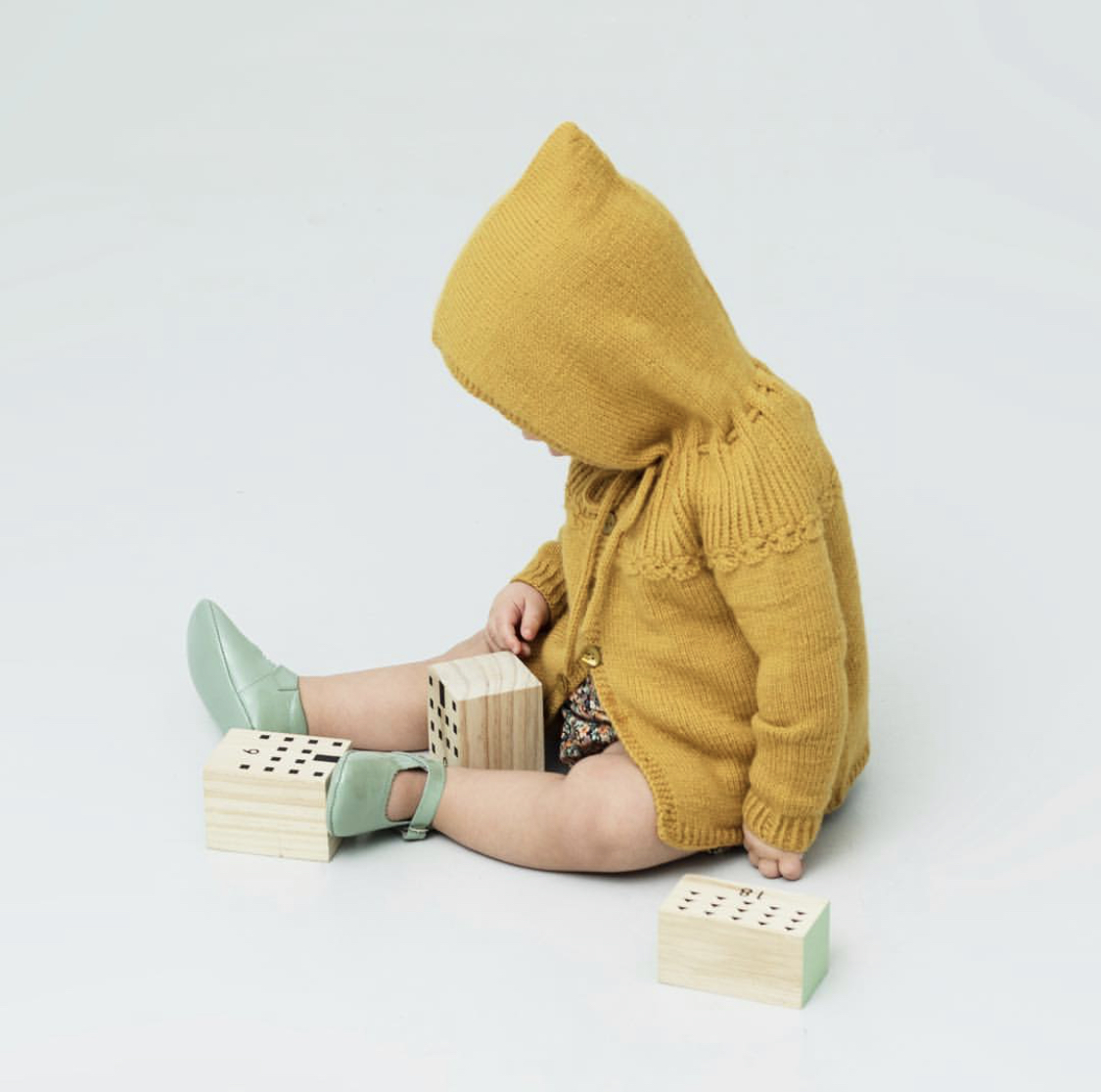 贝拉米开衫 男女童连帽外套毛衣棒针文字说明翻译编织图解非成品