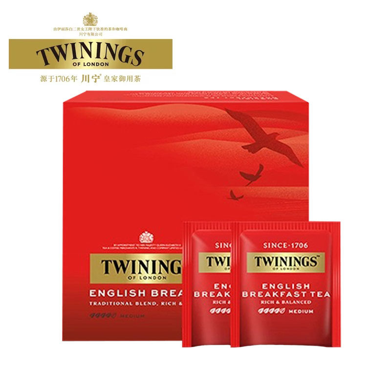 英国川宁早餐红茶100片红茶包 进口阿萨姆红茶大包装英式红茶茶包