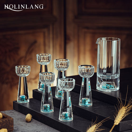 水晶白酒杯玻璃家用套装