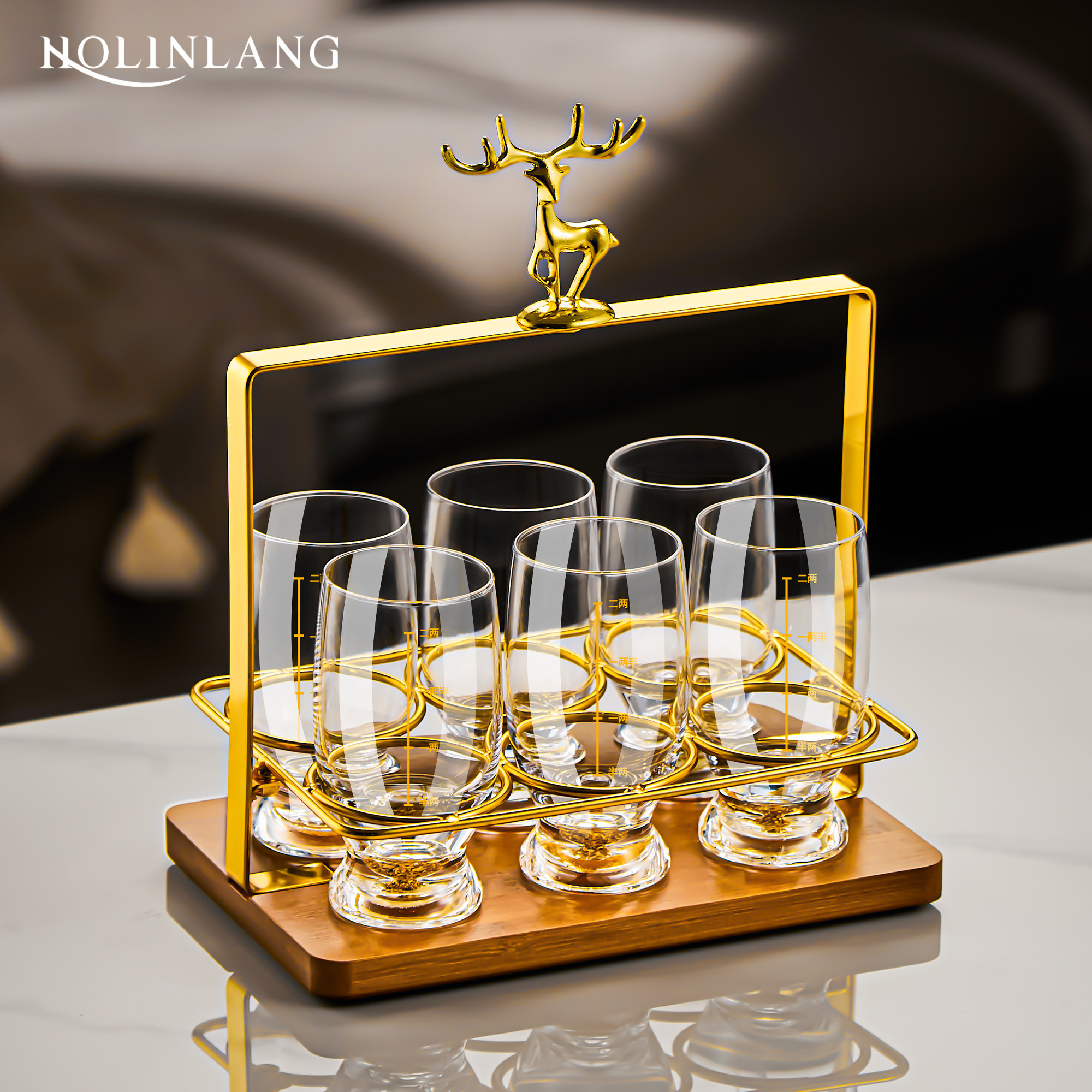 创意水晶二两白酒杯轻奢高档家用酒具套装洋酒啤酒小酒杯中式酒盅,餐饮具,白酒杯,淘宝优惠券,粉丝福利购,淘宝优惠卷