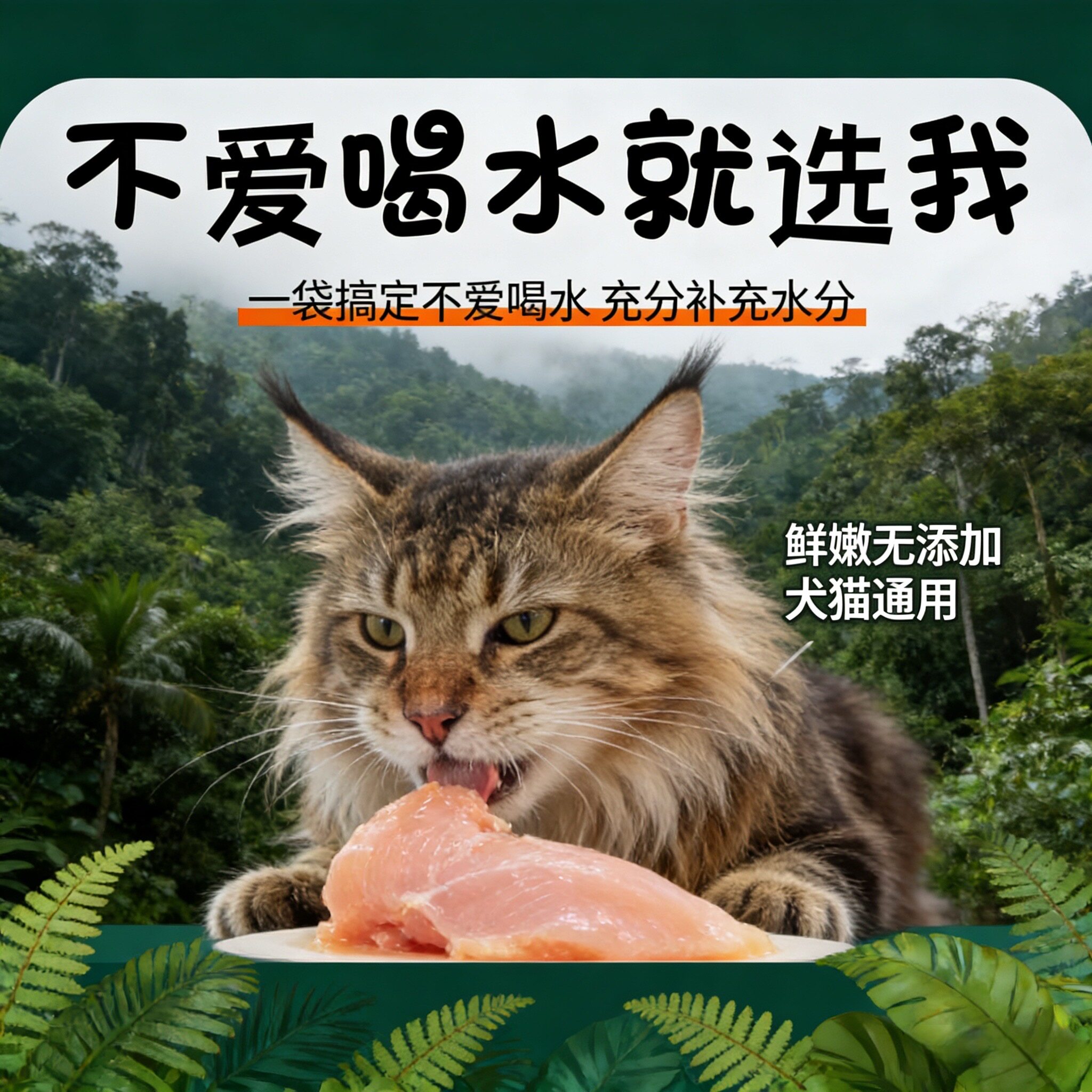 鸡胸肉猫咪专用零食水煮营养包邮补充猫饭幼猫小狗通用型宠物蒸煮