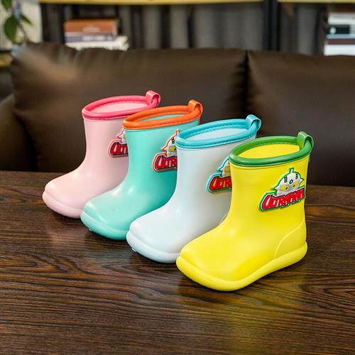 CHILDRENS RAIN BOOTS CHILDRENS BABY RAIN GEAR RAIN BOOTS CARTOON WATERPROOF CHILDRENS WATER SHOES KINDERGARTEN CARTOON CHILDRENS RAIN BOOTS