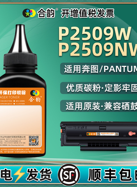 p2509w墨粉p2509nw碳粉通用PANTUM奔图激光打印机墨盒加墨专用炭粉pd219硒鼓磨粉填充粉黑色油墨黑磨鼓粉粉末