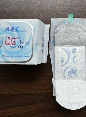 ABC卫生护垫清凉薄荷型超薄透气小姨妈巾量少型日用吸湿劲吸型K25