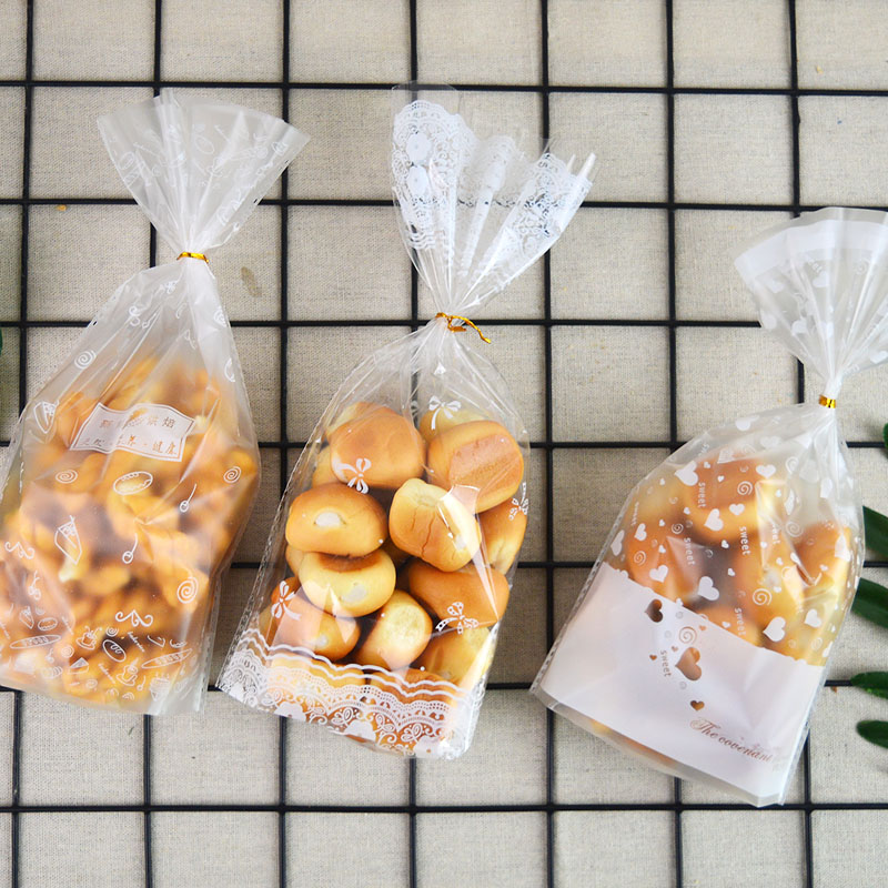 饼干面包袋透明奶枣糖果袋曲奇点心蛋奶饼西饼袋烘焙食品包装袋_虎窝淘