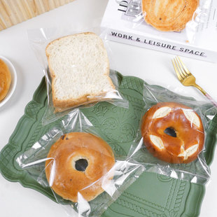 贝果面包透明机封袋吐司切片碱水小面包包装袋蝴蝶酥饼干热封口袋