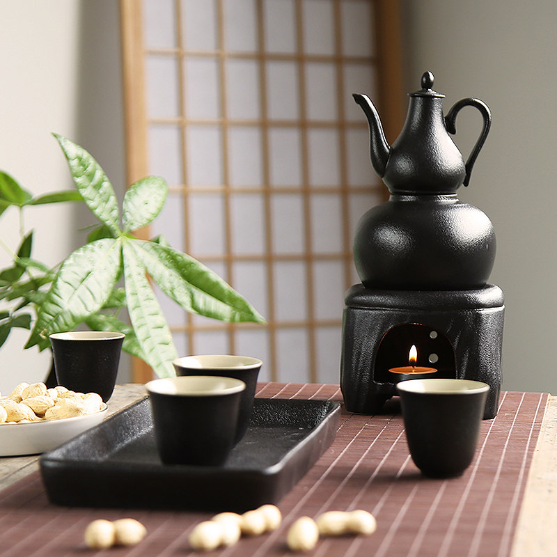 温煮酒器烫酒壶家用黄酒热酒器暖温酒壶白酒清酒酒具分酒壶套装