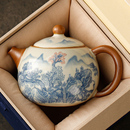 陶瓷一人用功夫茶具 汝窑开片茶壶泡茶家用西施壶单个高档2025新款