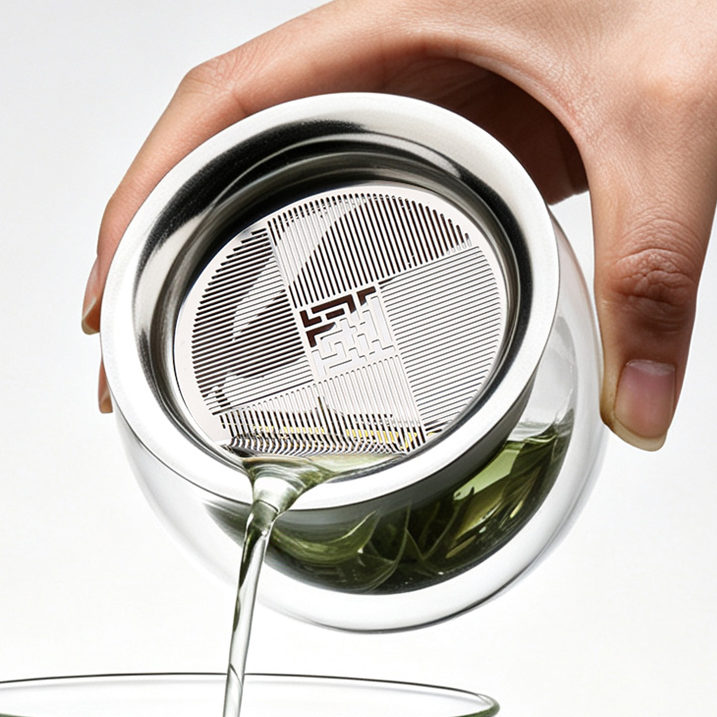 玻璃手抓壶泡茶杯泡茶神器茶水分离盖碗茶具便携办公室一人泡茶壶图片