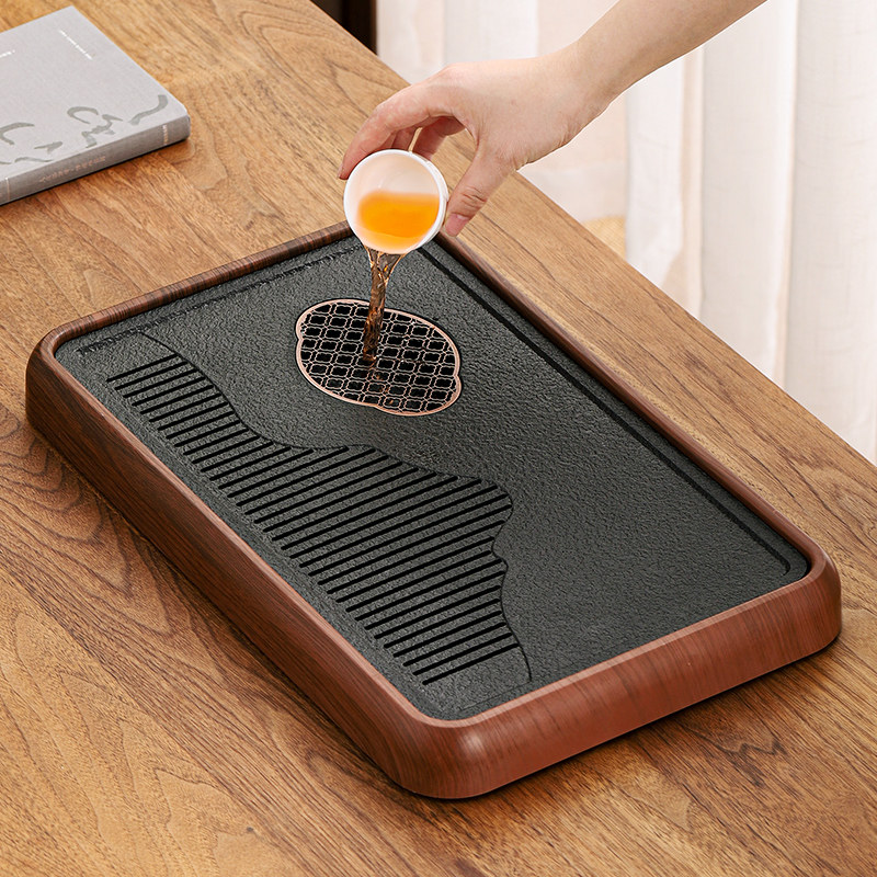 高档小型茶盘家用2025新款功夫茶具茶托盘中式茶台储水盘一人专用,餐饮具,茶盘,淘宝优惠券,粉丝福利购,淘宝优惠卷