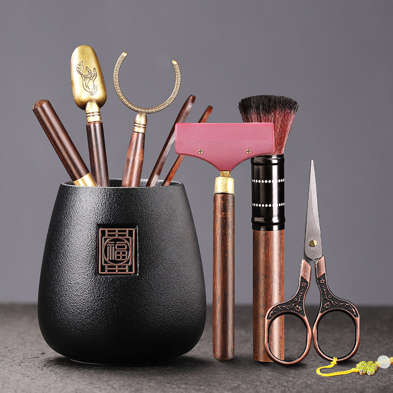 黑陶茶道六君子套装功夫茶具泡茶茶台工具大全茶夹茶笔配件6君子,餐饮具,茶道/零配,淘宝优惠券,粉丝福利购,淘宝优惠卷