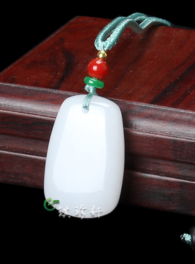 新疆金丝玉无事牌吊坠情侣