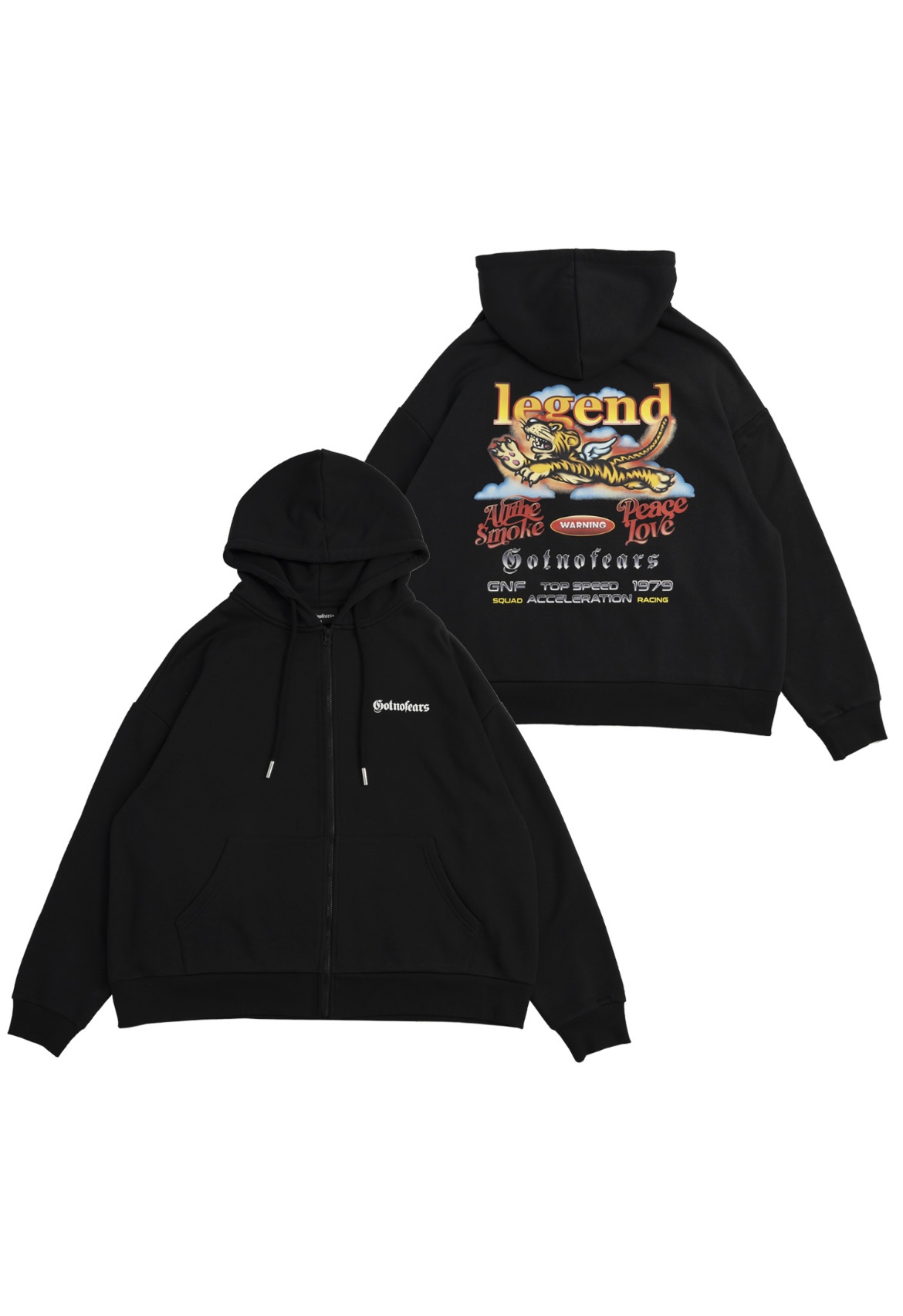 罗志祥正品Gotnofears拉链卫衣