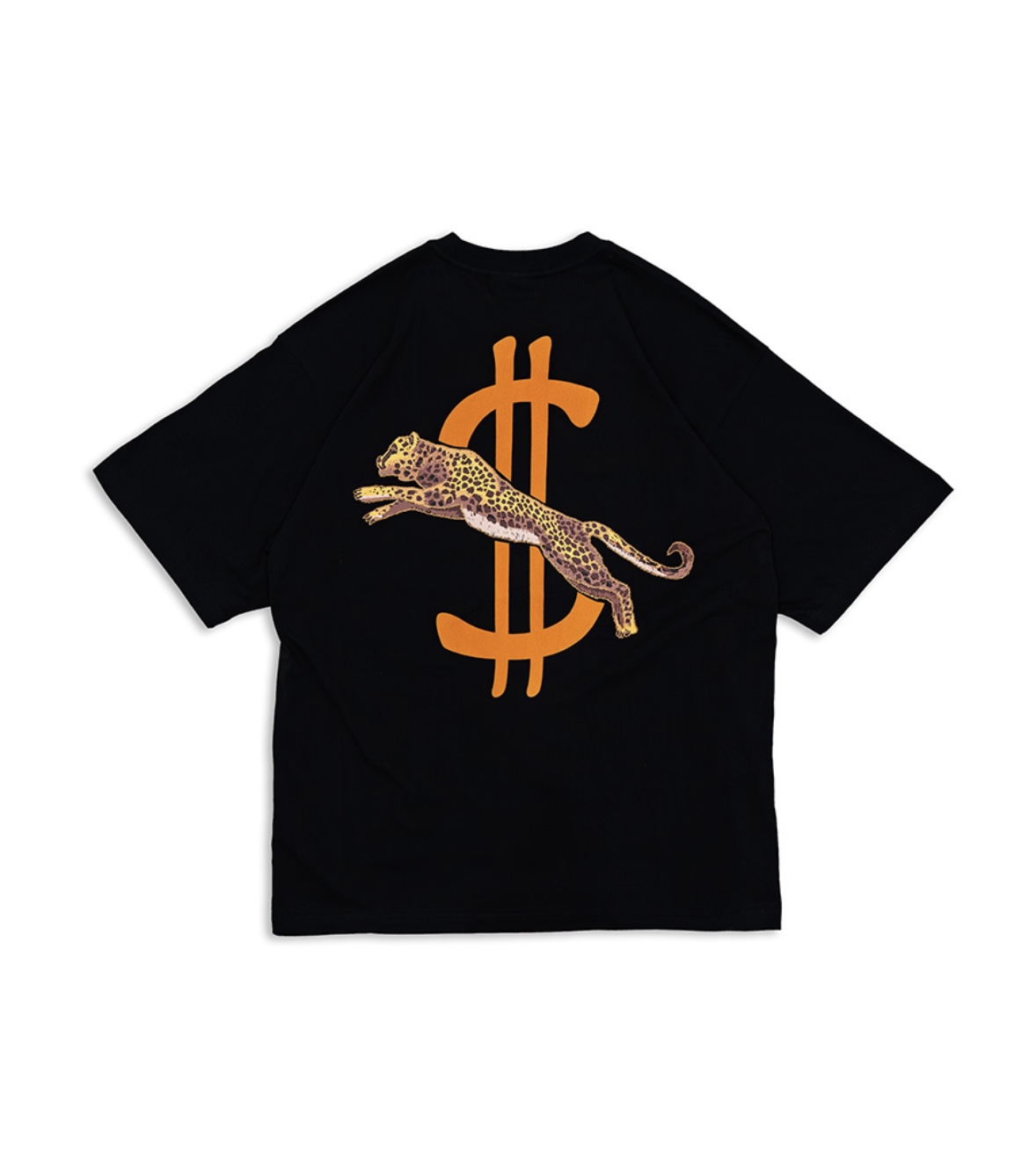 罗志祥 GOTNOFEARS 正品 好运金钱豹宽版短袖上衣 男女同款