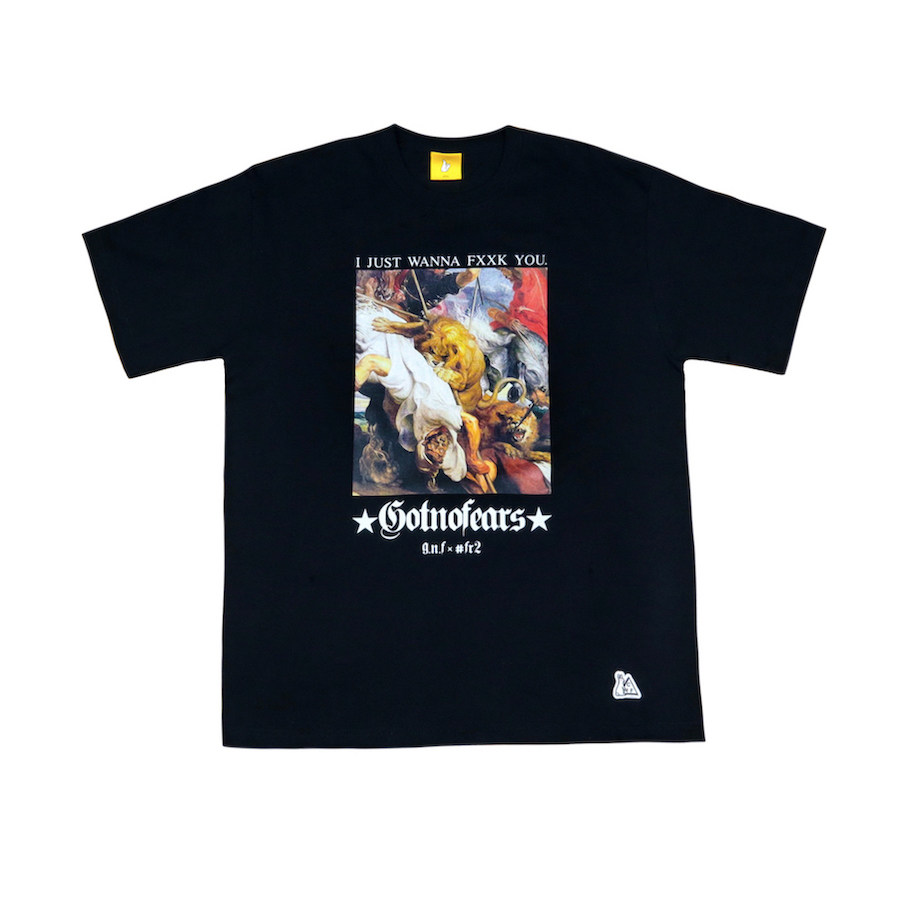 罗志祥GOTNOFEARS GNF 正品 FR2 X GOTNOFEARS THE HUNT TEE 短袖