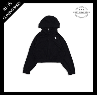 罗志祥 Gotnofears 正品 短板风衣外套 黑色