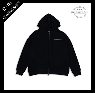 罗志祥 GOTNOFEARS 正品 无惧星星连帽外套 黑色 男女同款