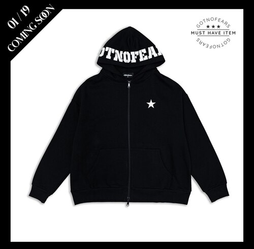 罗志祥 GOTNOFEARS 正品 经典星星字母连帽外套 男女同款