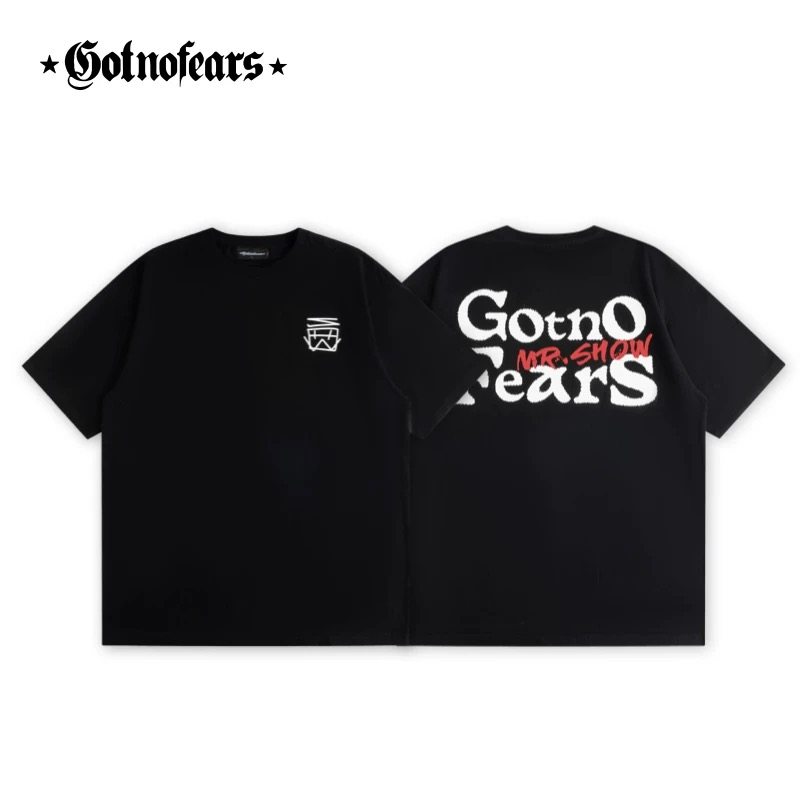 罗志祥GotnofearsMR.SHOW JOINTLY-DESIGNED标语印花宽松纯棉T恤
