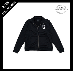 罗志祥 Gotnofears 正品 青春校园运动外套 男女同款 黑色