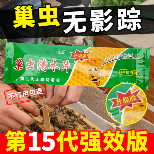 巢虫清木片中蜂专用蜂箱白头蛹