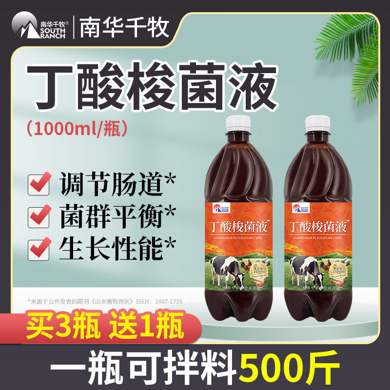 南华千牧丁酸梭菌原液鸡儿健em菌调节肠道猪牛羊用益生菌诱食菌种