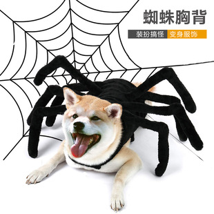 Chest Pet Spider Fun Back万圣节狗衣服 Halloween