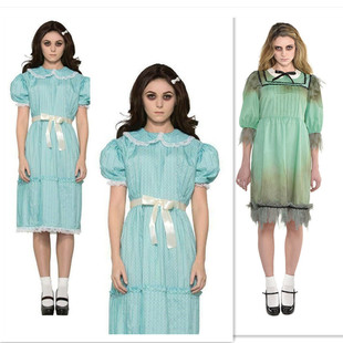 Halloween cosplay costume万圣节cosplay服装 双胞胎女孩cos服