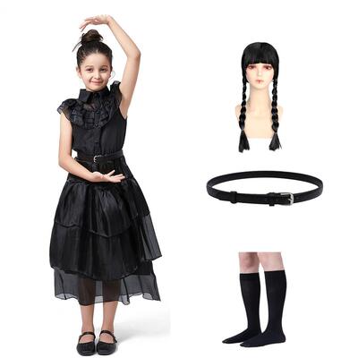 Halloweenblackchiffondress