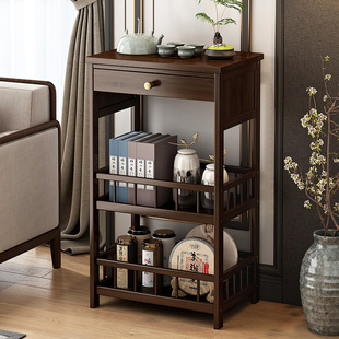 Sofa side table tea table corner table tea set shelf