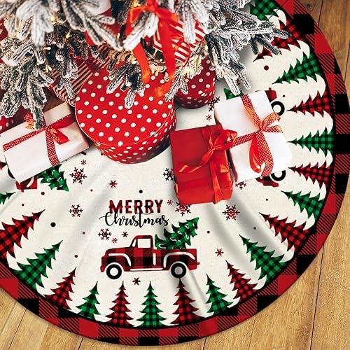 Christmas tree skirt Christmas truck tree skirt圣诞树裙