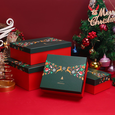 Christmas gift stationery, cartoon gift box, scarf gift box