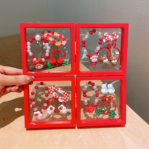 Christmas hair set, children's cute  tree,elderly hair clip