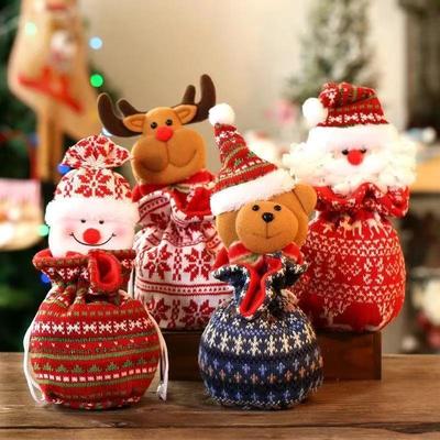 Christmas Children's Gift Bag Knitted Bag圣诞节儿童礼物袋