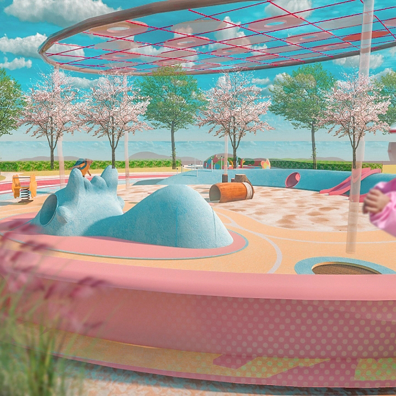 儿童感统公园景观设计游乐设施创意定制特色广场规划景区场景打造