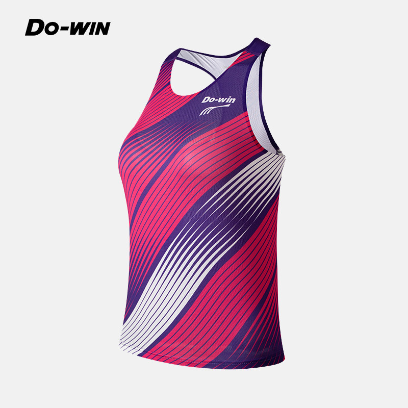 多威dowin田径运动背心女新款夏季外穿跑步透气无袖T恤337707