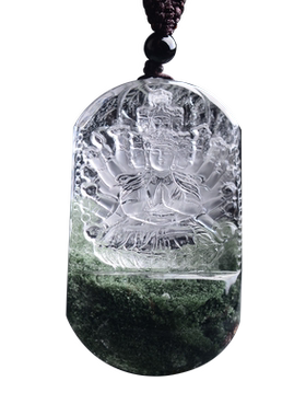 孤品属鼠千手观音本命佛绿幽灵