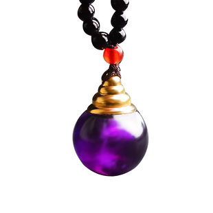 天然紫水晶舍利塔佛塔舍利子甘露丸水晶球塔嘎乌盒宝瓶吊坠护身符