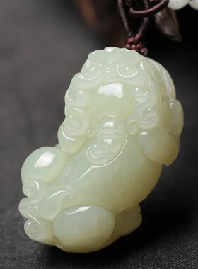 玉石招财转运情侣霸王风貔恘吊坠