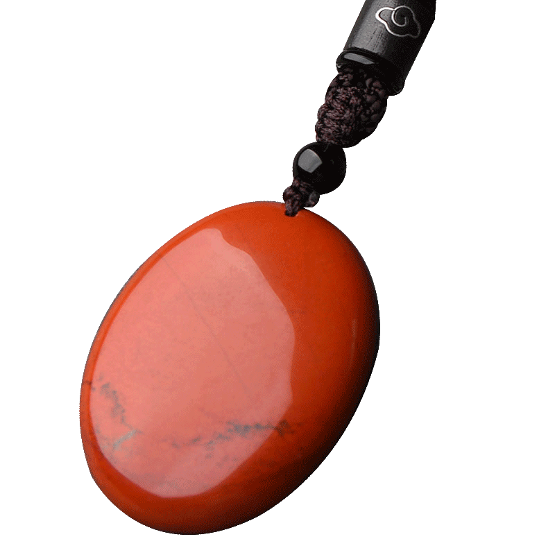 红竹石平安扣吊坠苦情痣项链