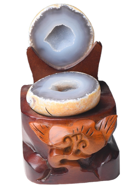 天然玛瑙聚宝盆家居摆件