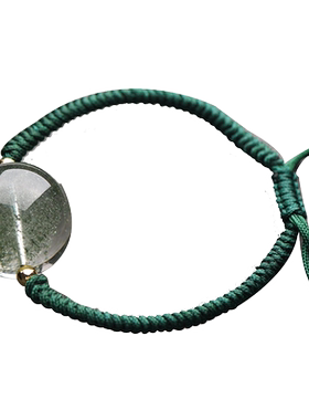 绿幽灵招财转运珠大颗粒水晶手链