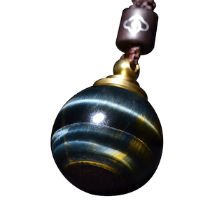 嘎乌盒天然虎眼石舍利子瓶吊坠舍利塔佛塔楞严咒可打开瓶子